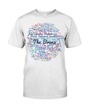 Bronx Wordcloud for Light Colors Classic T-Shirt front