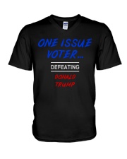 ONE ISSUE VOTER V-Neck T-Shirt thumbnail