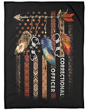 Correctional Officer Large Fleece Blanket - 60" x 80" front