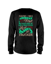 Cute Trucker's Lady Hoodie Long Sleeve Tee thumbnail