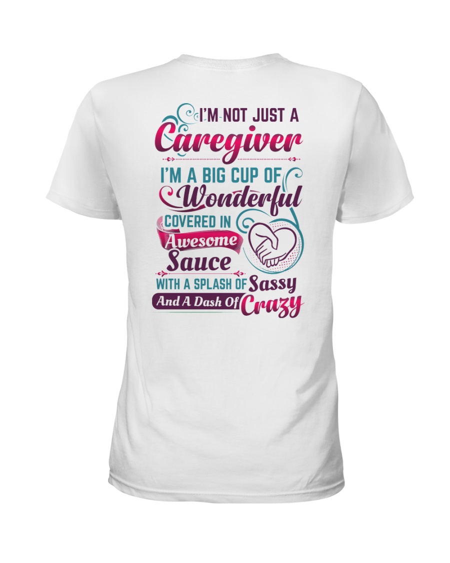 Caregiver With A Splash Of Sassy Ladies T-Shirt
