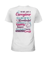 Caregiver With A Splash Of Sassy Ladies T-Shirt back