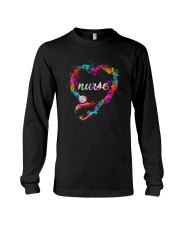 Cute Nurse Stethoscope with Color Splash Long Sleeve Tee thumbnail
