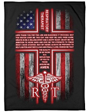Respiratory Therapist's Prayer Large Fleece Blanket - 60" x 80" front