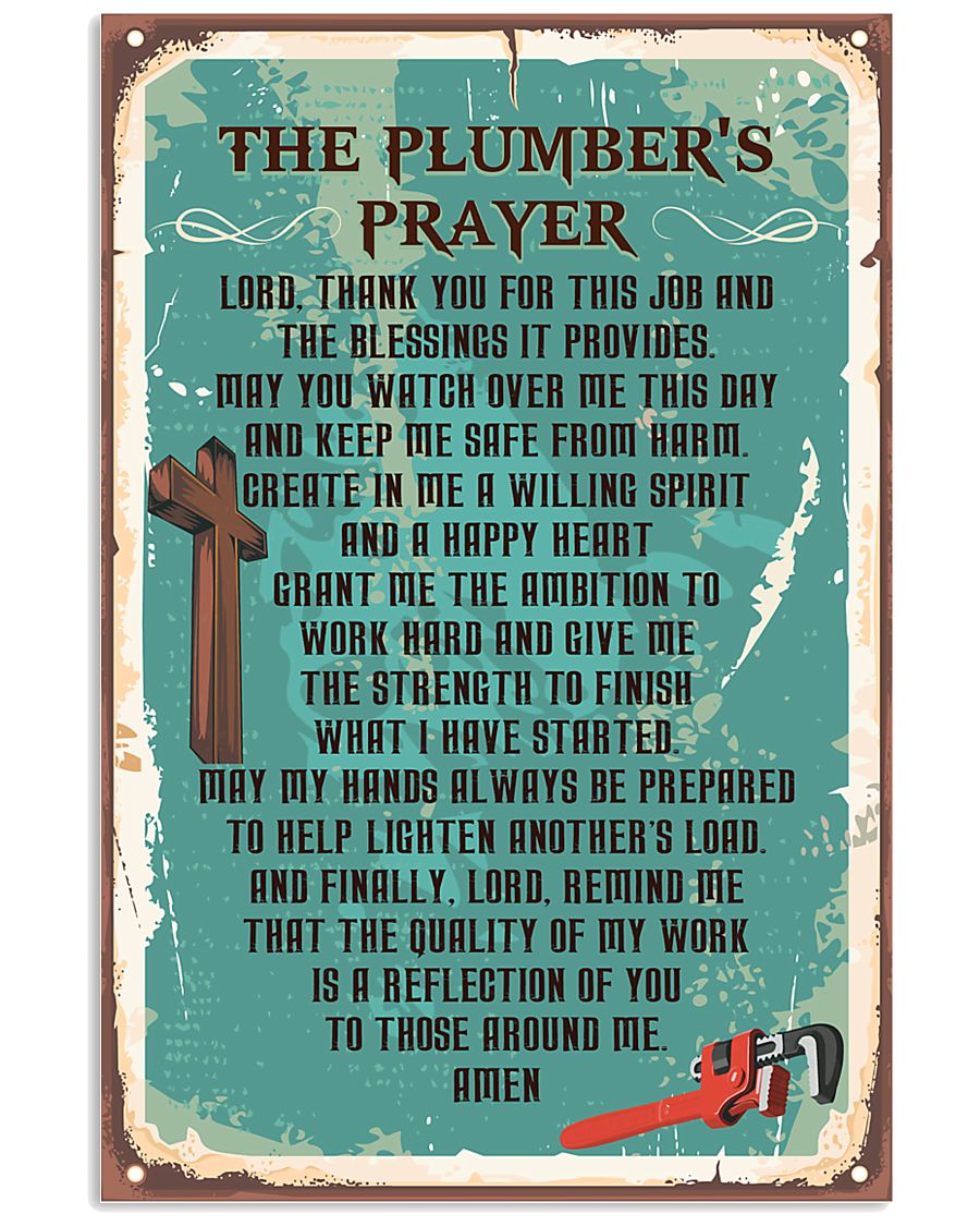 Plumber Prayer 11x17 Poster