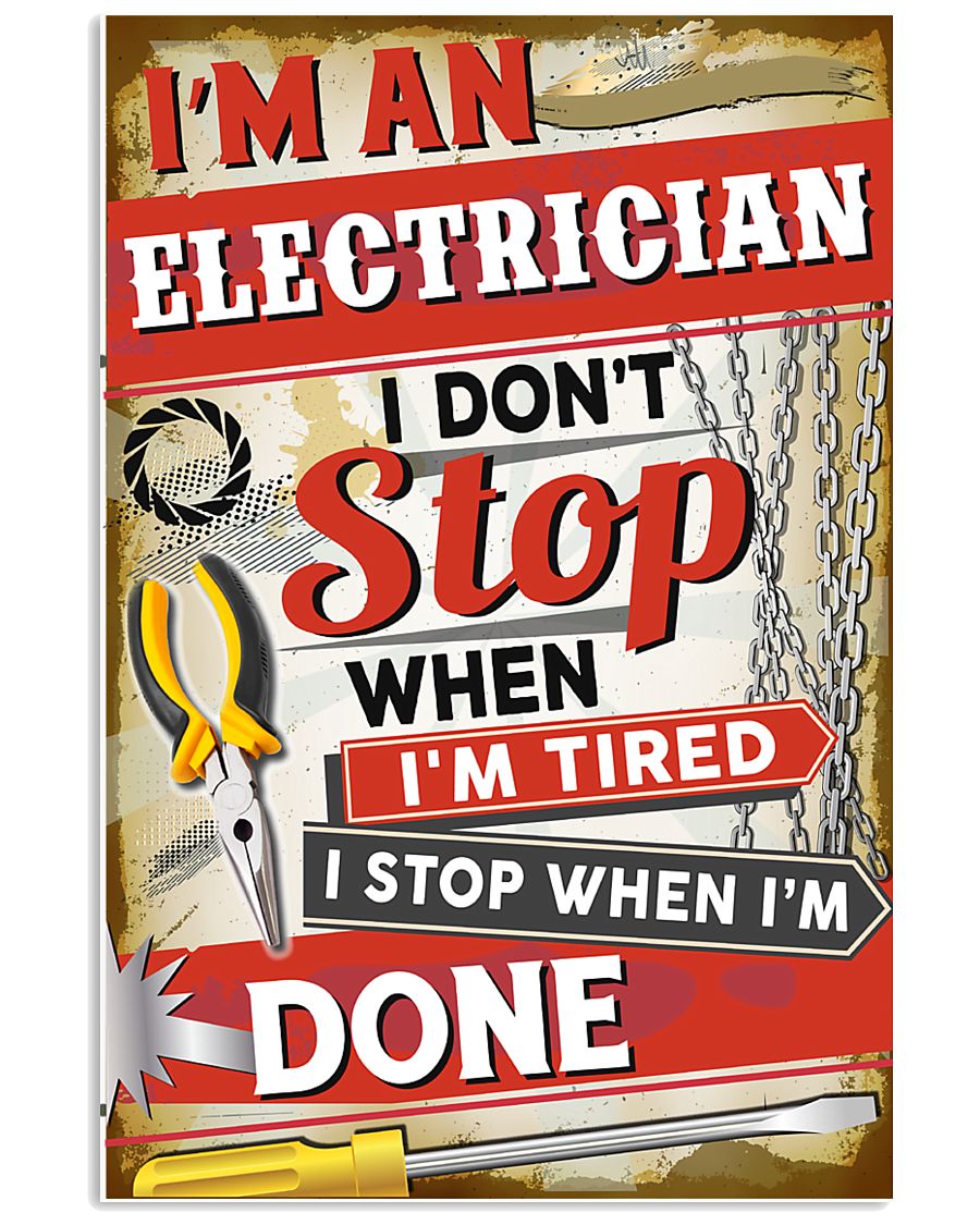 Awesome Electrician's Canvas and Posters 11x17 Poster