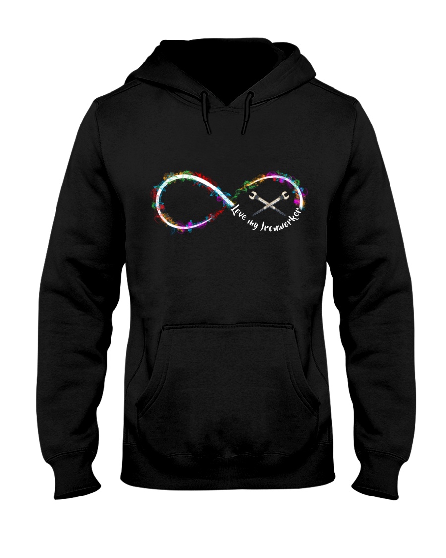Love My Ironworker - Infinity Loop Hooded Sweatshirt