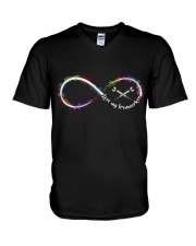 Love My Ironworker - Infinity Loop V-Neck T-Shirt thumbnail