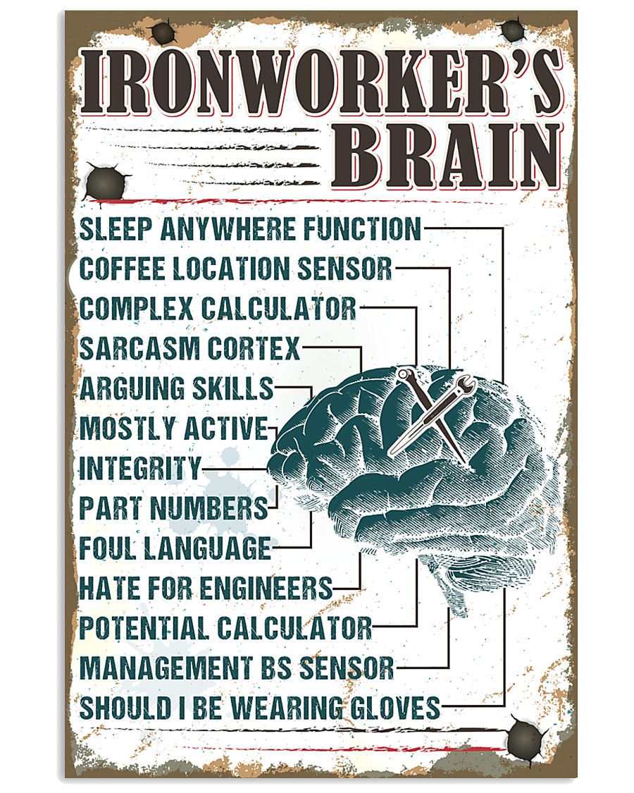 Awesome Ironworker's Canvas and Posters 11x17 Poster