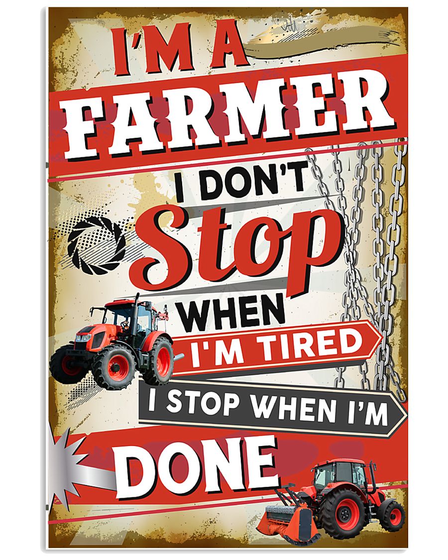 Awesome Farmer's Canvas and Posters 11x17 Poster