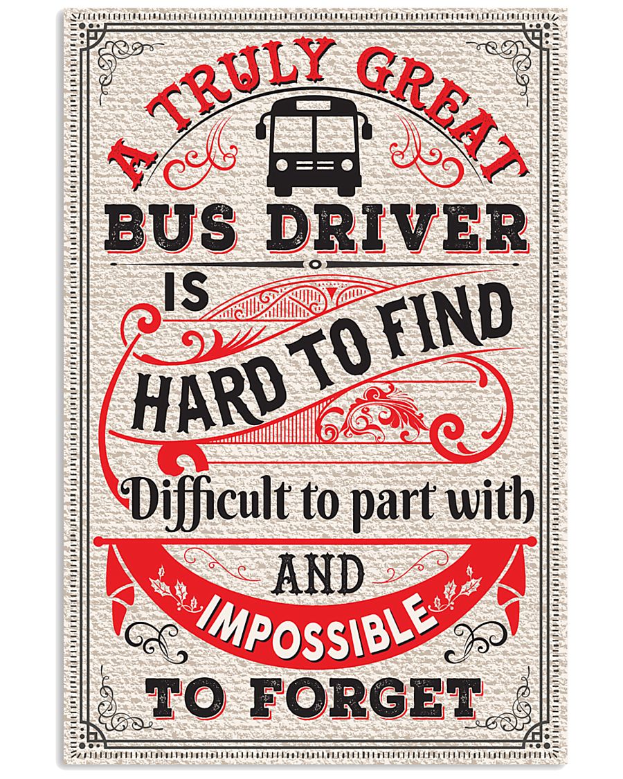 Proud Bus Driver 11x17 Poster