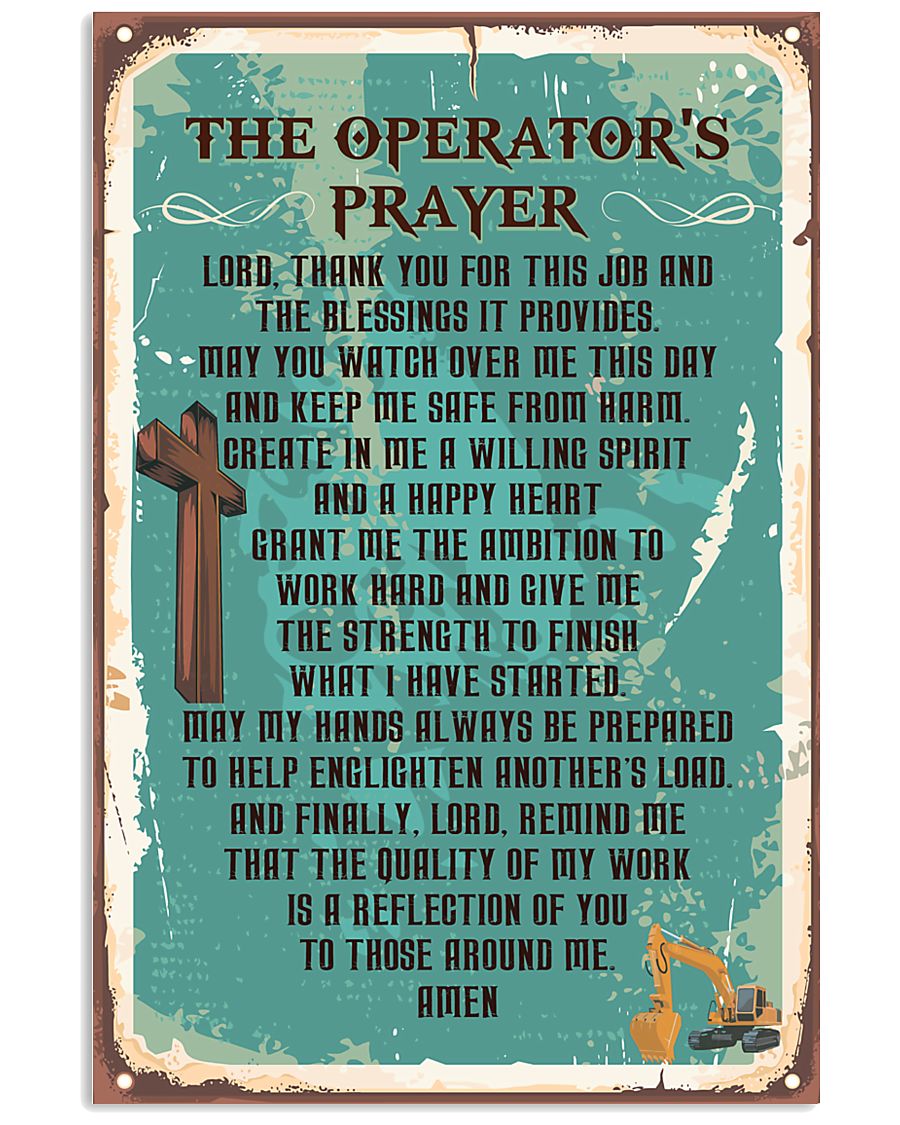 Proud Operator's Canvas and Posters 11x17 Poster