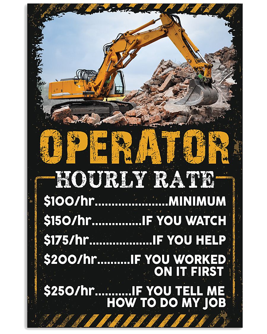 Awesome Operator's Canvas and Posters 11x17 Poster
