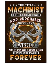 The Title Machinist Own it Forever 11x17 Poster front