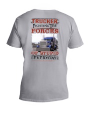 Awesome Trucker Shirt V-Neck T-Shirt tile
