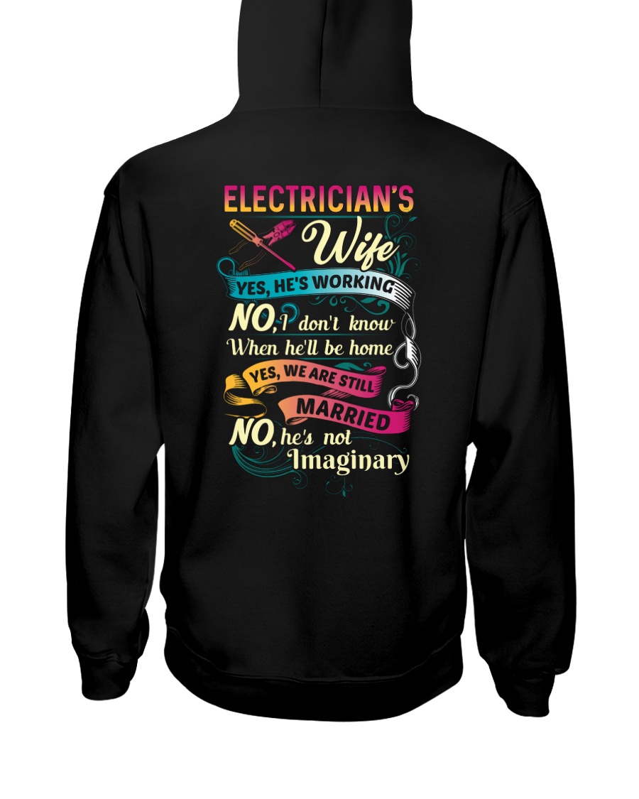 Yes We Are Still Married Electrician's Wife Hooded Sweatshirt