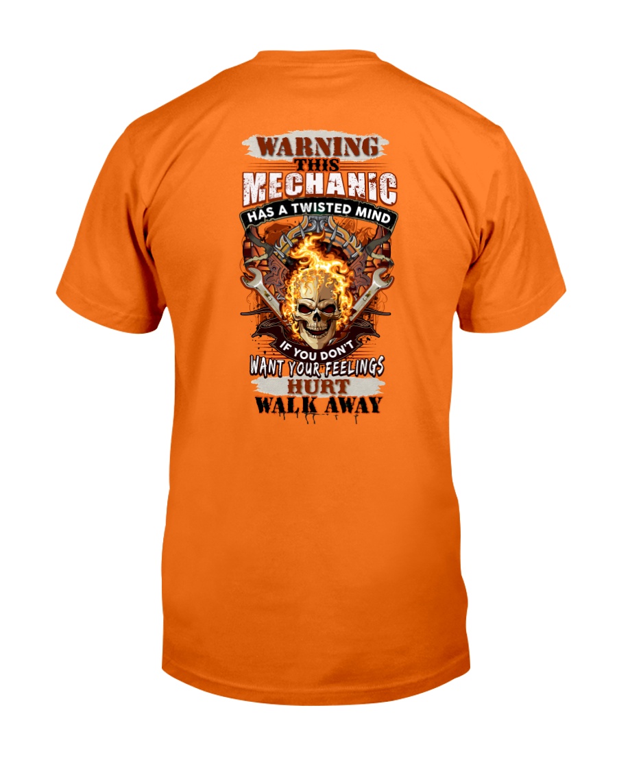 Warning Twisted Mind Mechanic Classic T-Shirt