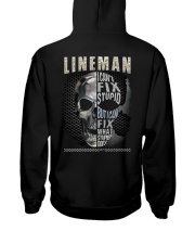 Sarcastic Lineman Shirt Hooded Sweatshirt tile