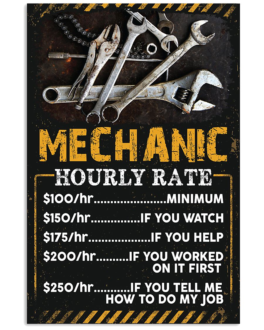 Awesome Mechanic's Canvas and Posters 11x17 Poster