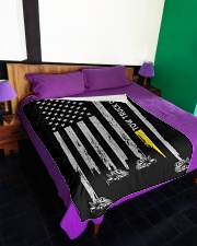 Tow Truck Operator USA Flag Large Fleece Blanket - 60" x 80" aos-coral-fleece-blanket-60x80-lifestyle-front-01
