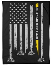 Tow Truck Operator USA Flag Large Fleece Blanket - 60" x 80" front