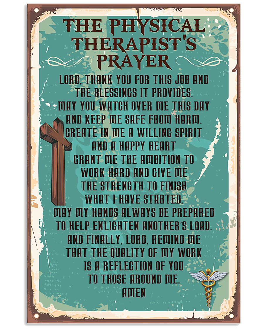 Physical Therapist Prayer 11x17 Poster