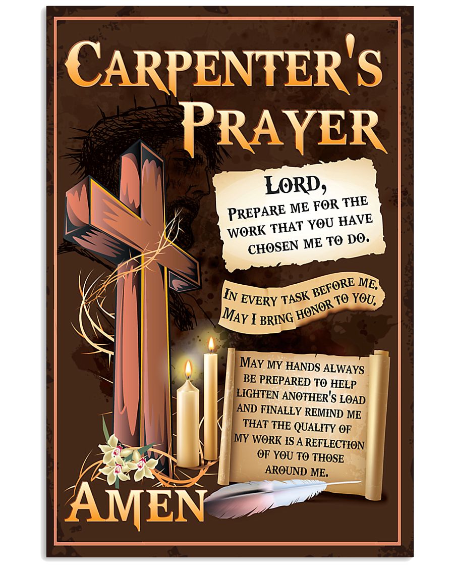 Carpenter's Prayer 11x17 Poster