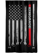 Ironworker USA Flag Window Curtain - Blackout front