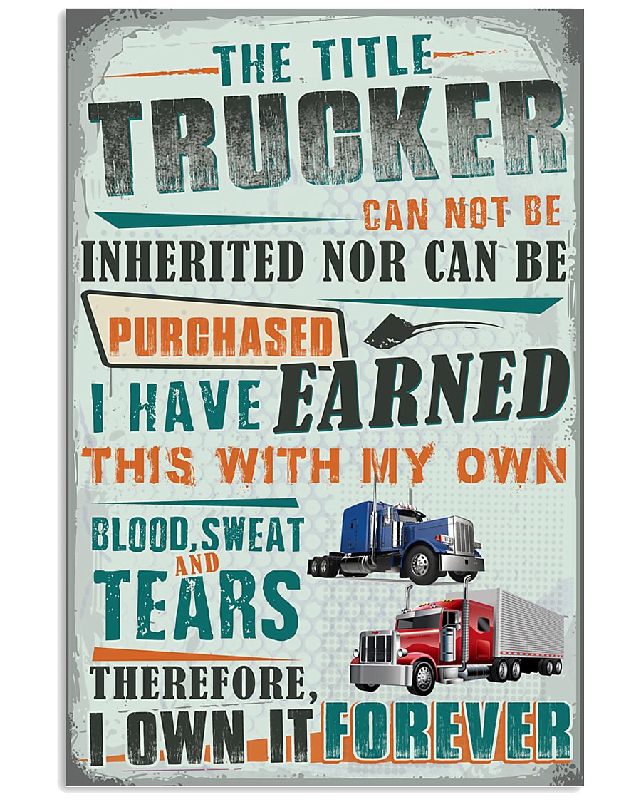 Proud Trucker 11x17 Poster