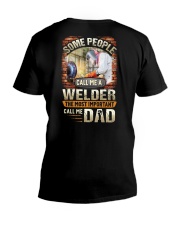 Proud Welder Daddy V-Neck T-Shirt thumbnail