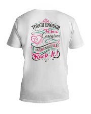 Caregiver - Crazy Enough to Rock It V-Neck T-Shirt thumbnail
