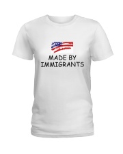 USA - Made by Immigrants Ladies T-Shirt thumbnail
