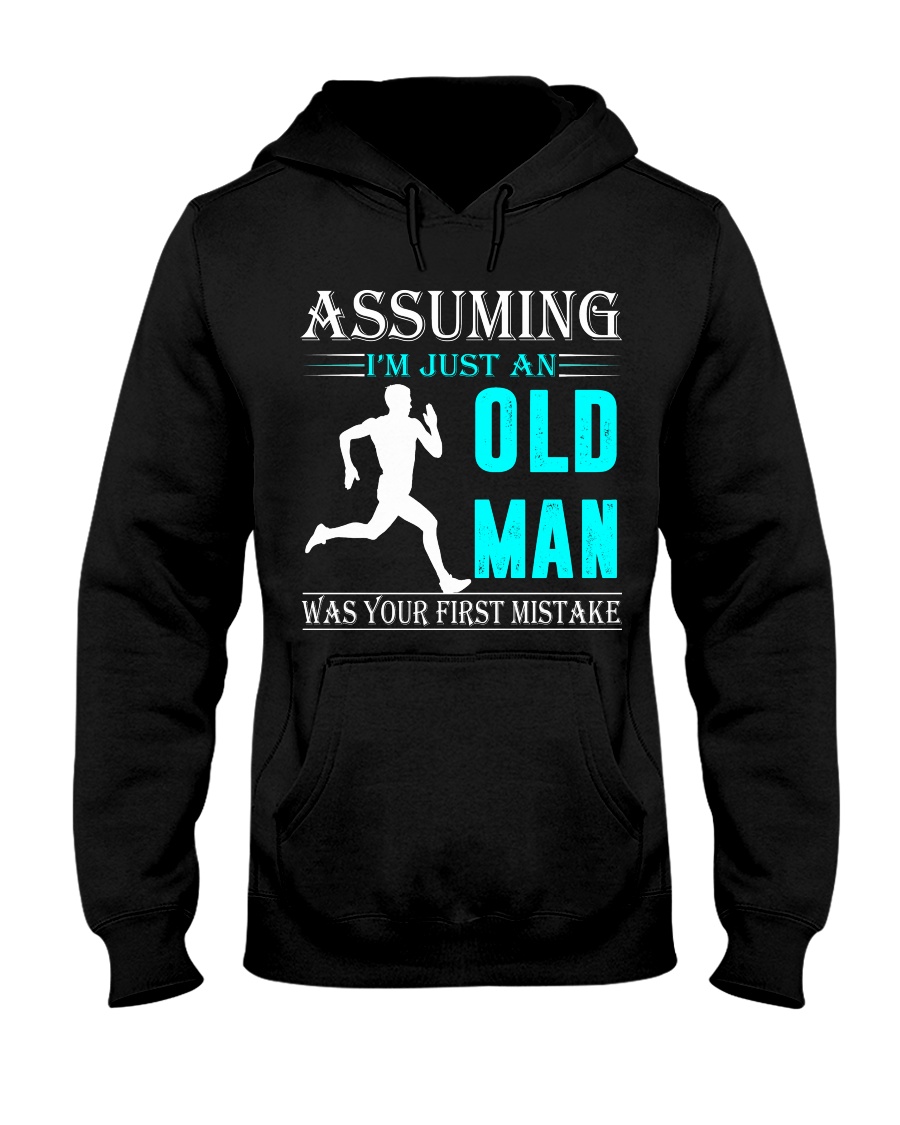 jogging old man Hooded Sweatshirt