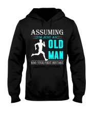 jogging old man Hooded Sweatshirt front