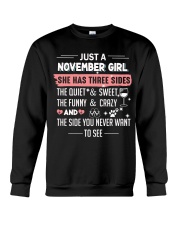 Just a november girl Crewneck Sweatshirt thumbnail