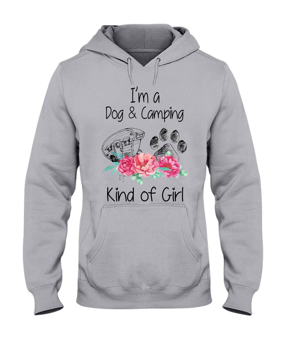 Dog and campong kind of girl Hooded Sweatshirt
