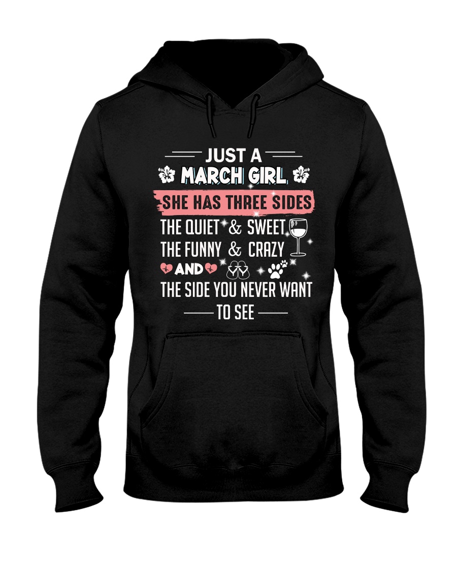 just a march girl Hooded Sweatshirt