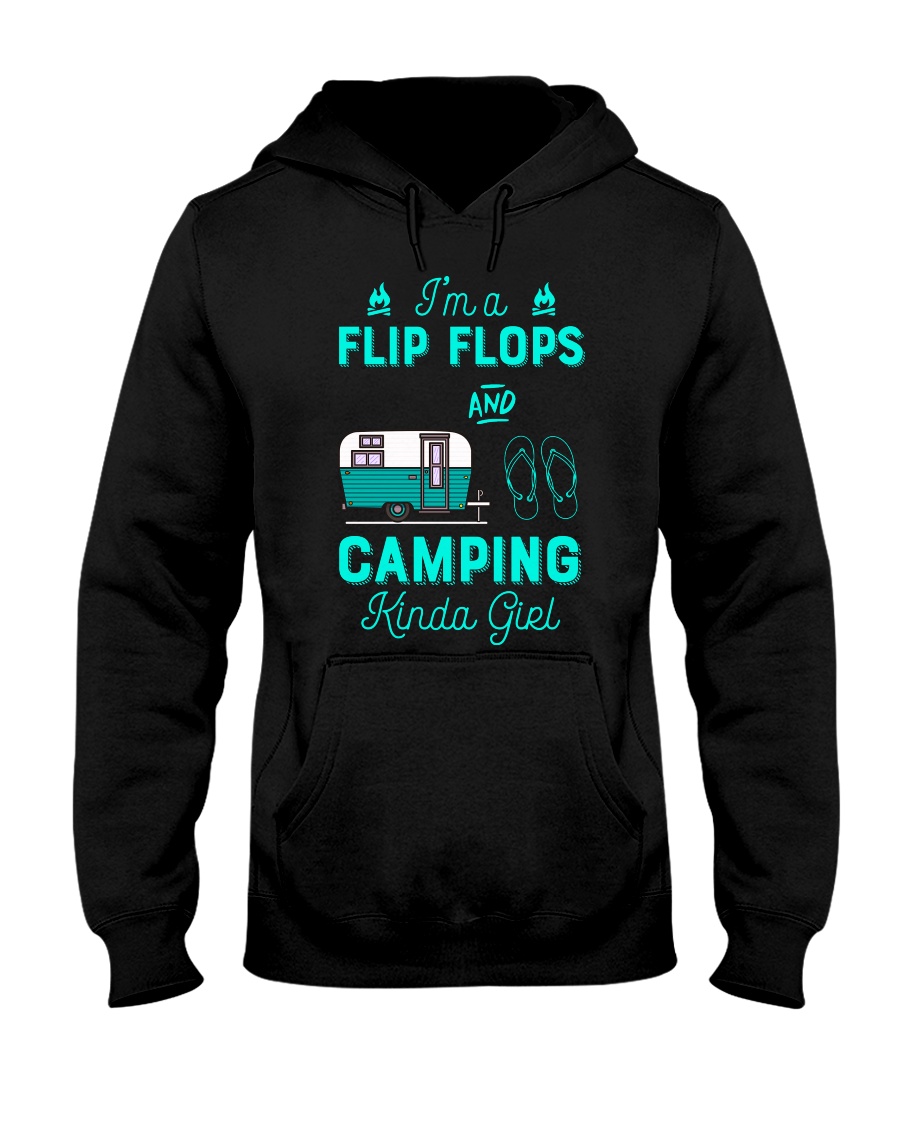 camping flip flops Hooded Sweatshirt