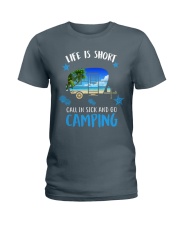 call in sick and go camping Ladies T-Shirt thumbnail