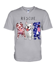 Rescue Pitties V-Neck T-Shirt thumbnail