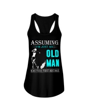 golf old man Ladies Flowy Tank thumbnail