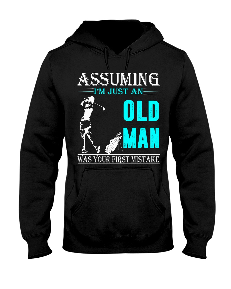 golf old man Hooded Sweatshirt