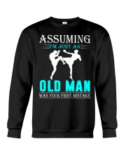 kickboxing - martial arts old man Crewneck Sweatshirt thumbnail