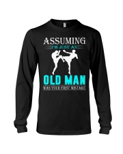 kickboxing - martial arts old man Long Sleeve Tee thumbnail