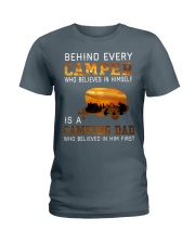 camping with dad Ladies T-Shirt thumbnail