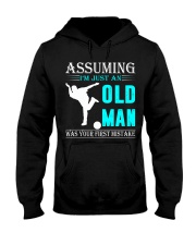 bowling old man Hooded Sweatshirt front