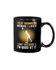 girl like badminton Mug thumbnail