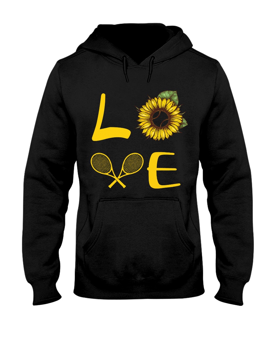 Love tennis Hooded Sweatshirt