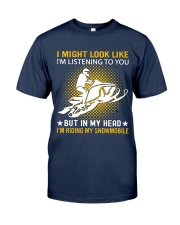 snowmobile in my head man Classic T-Shirt thumbnail