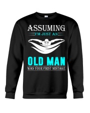 swimming old man Crewneck Sweatshirt thumbnail
